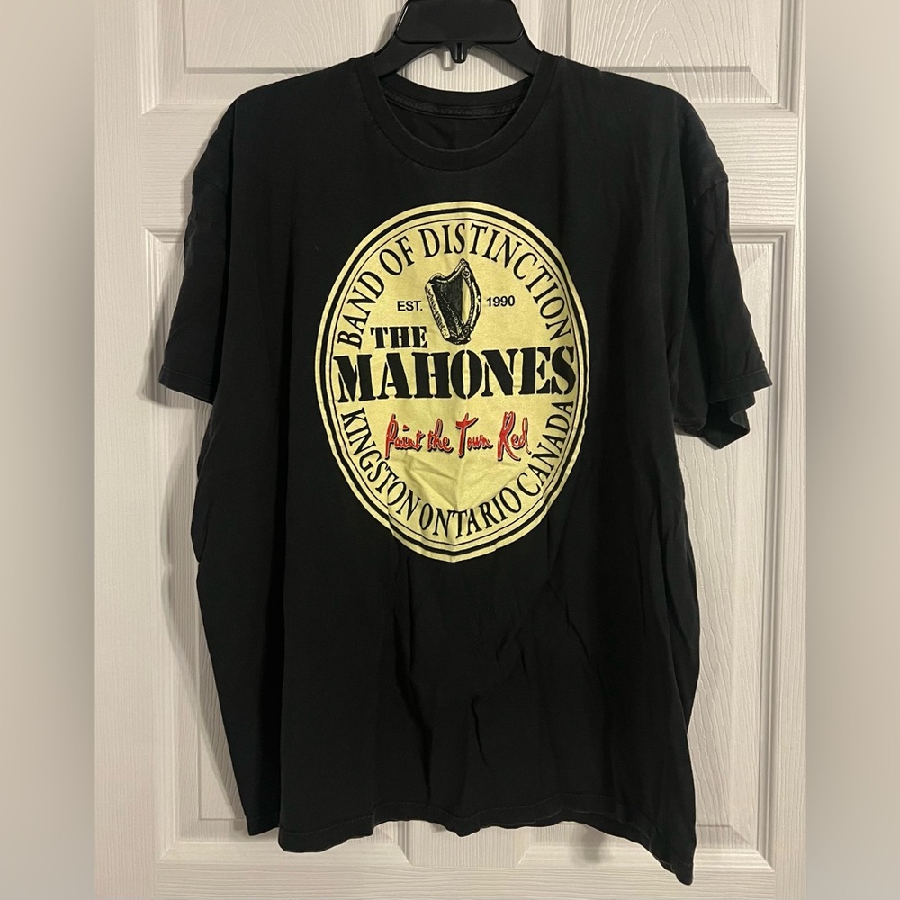 The Mahones Paint The Town Red Band Tshirt Black Size Xl Men’s